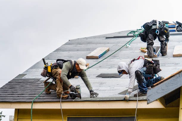 Professional Roofing technician working in Karns City, PA